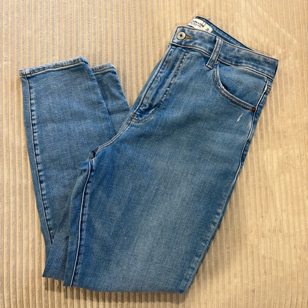 Abercrombie & Fitch Light Blue Straight Leg Jeans